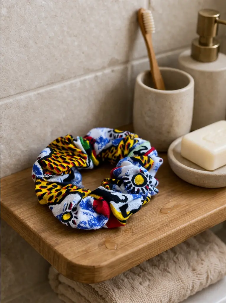 chouchou femme cheveux motif africain