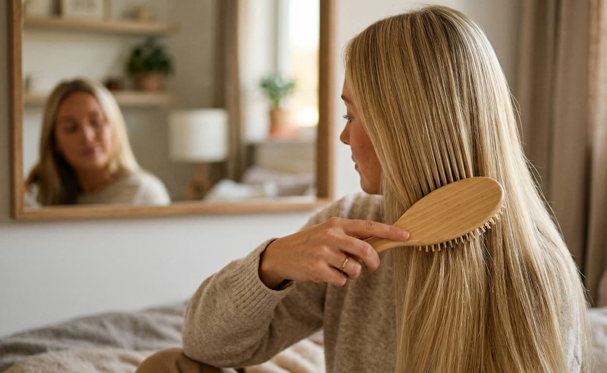 Brossage des cheveux entre les lavages — Ame & Sens