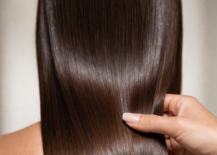 Cheveux brillants après rinçage à l'eau froide — Ame & Sens