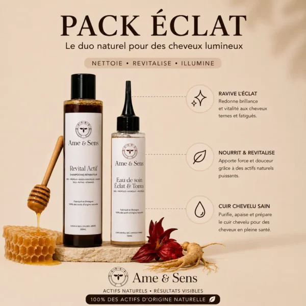 Pack éclat - cheveux ternes ou colorés, routine 3 mois