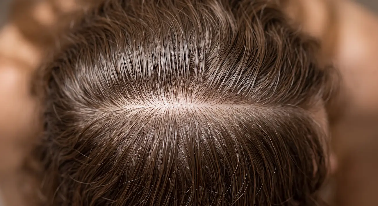 Racines grasses et raie luisante : symptômes des cheveux gras